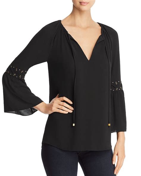 michael kors embellished bell sleeve top|Michael Kors Women's Embellished Shirts & Tops .